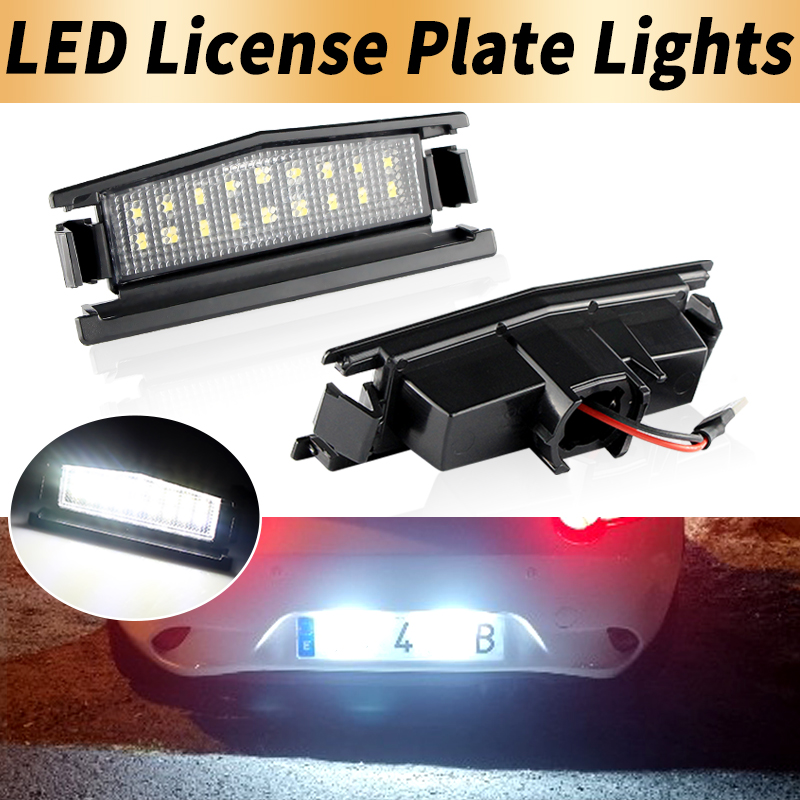 Gaming Accessories Rack - 2PCS White LED License Plate Lights