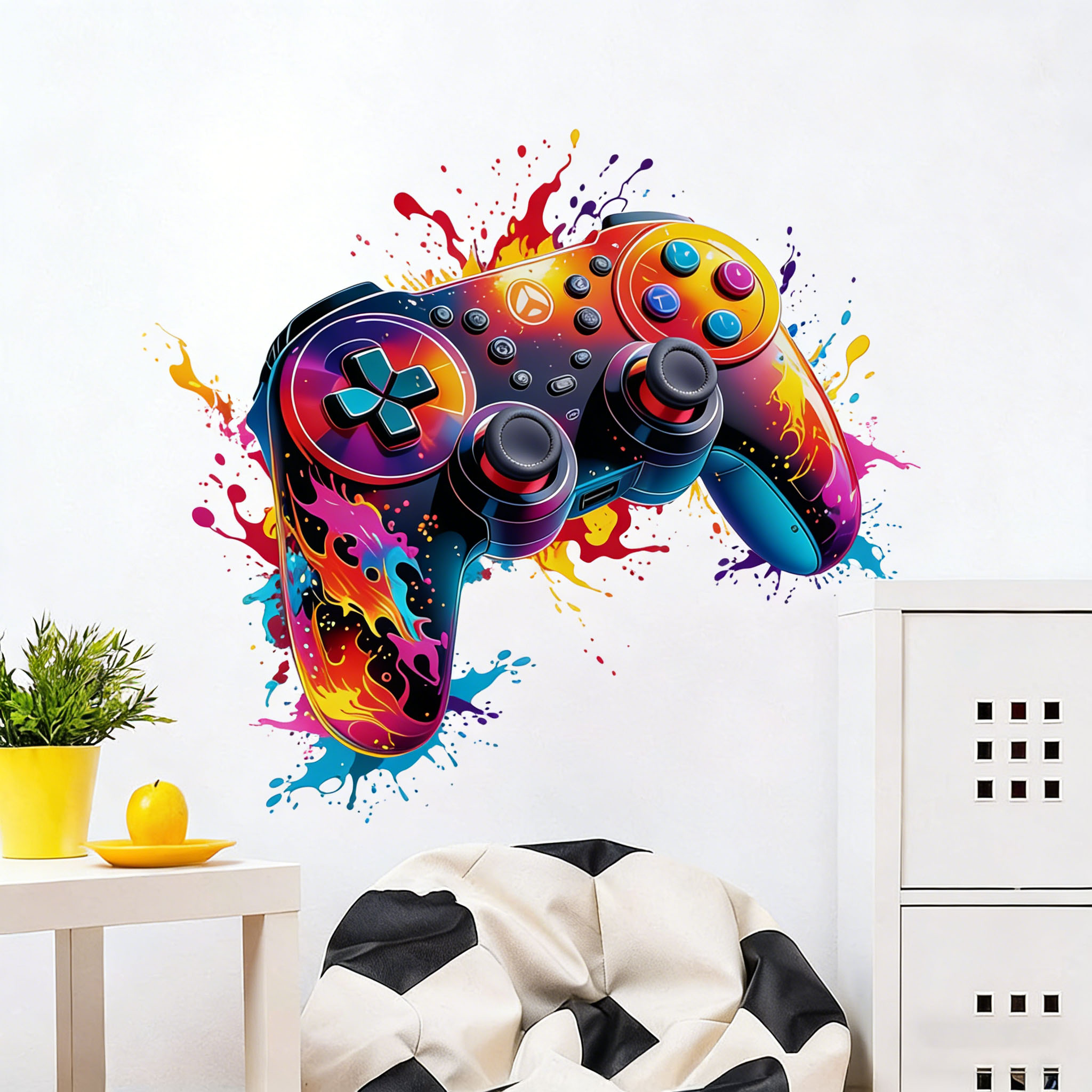 Red Flame Game Controller Wall - Accessories For Your Gaming Room recension och pris