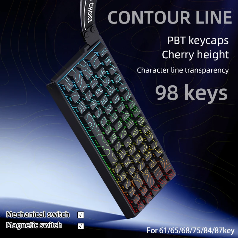 Contour KM98 PBT Keycaps-Perfe - Gaming Accessories Aesthetic recension och pris