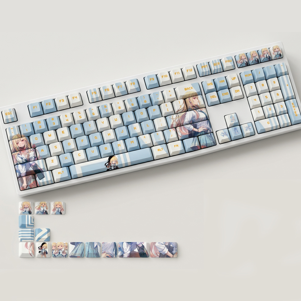 Anime Gaming Keycaps 122 Keys  - Gaming Accessories Aesthetic recension och pris