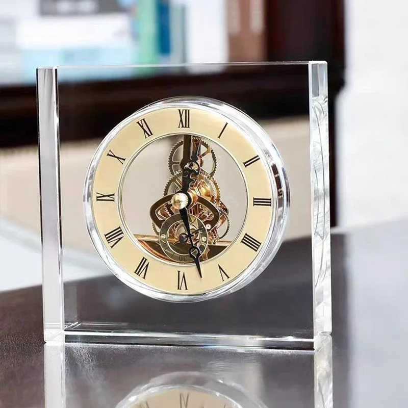 Crystal Silent Table Clock Lux - Accessories For Your Gaming Room recension och pris
