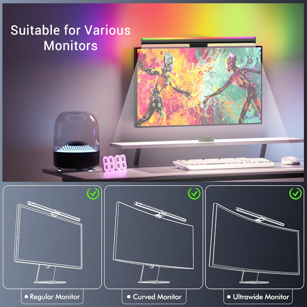Wifi Computer Lightbar Monitor - Accessories For Your Gaming Room recension och pris