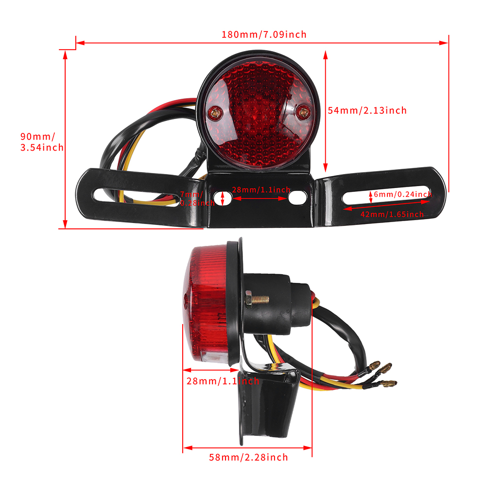 12V Halogen Moto Rear Lights M - Gaming Accessories Rack recension och pris