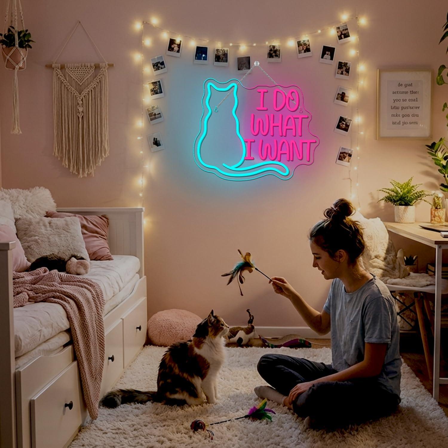Cat Neon Sign USB Dimmable LED - Gaming Accessories Shop recension och pris