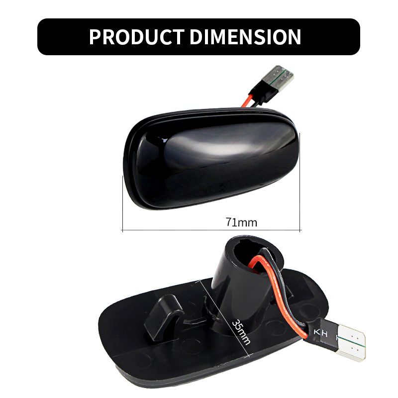 2PCS LED Dynamic Side Marker L - Gaming Accessories Rack recension och pris