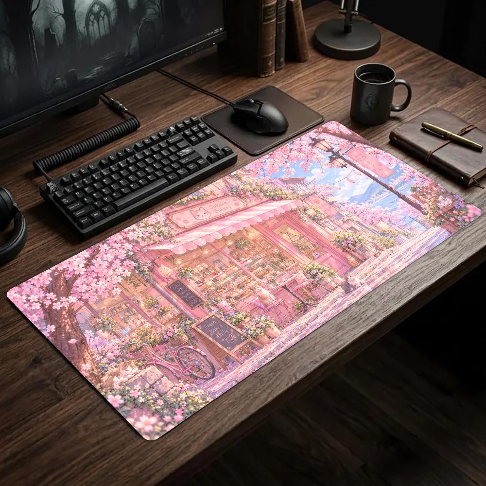Cherry Blossom Shop Desk Mat T - Gaming Accessories Shop recension och pris