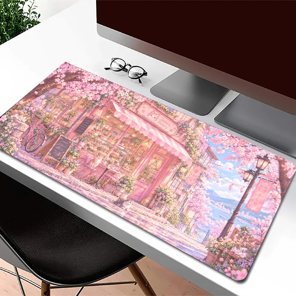 Cherry Blossom Shop Desk Mat T - Gaming Accessories Shop recension och pris