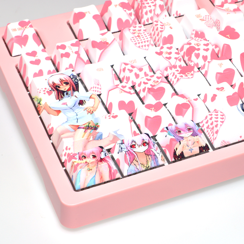 108 Keys PBT 5 Sides Dye Subbe - Gaming Accessories Aesthetic recension och pris