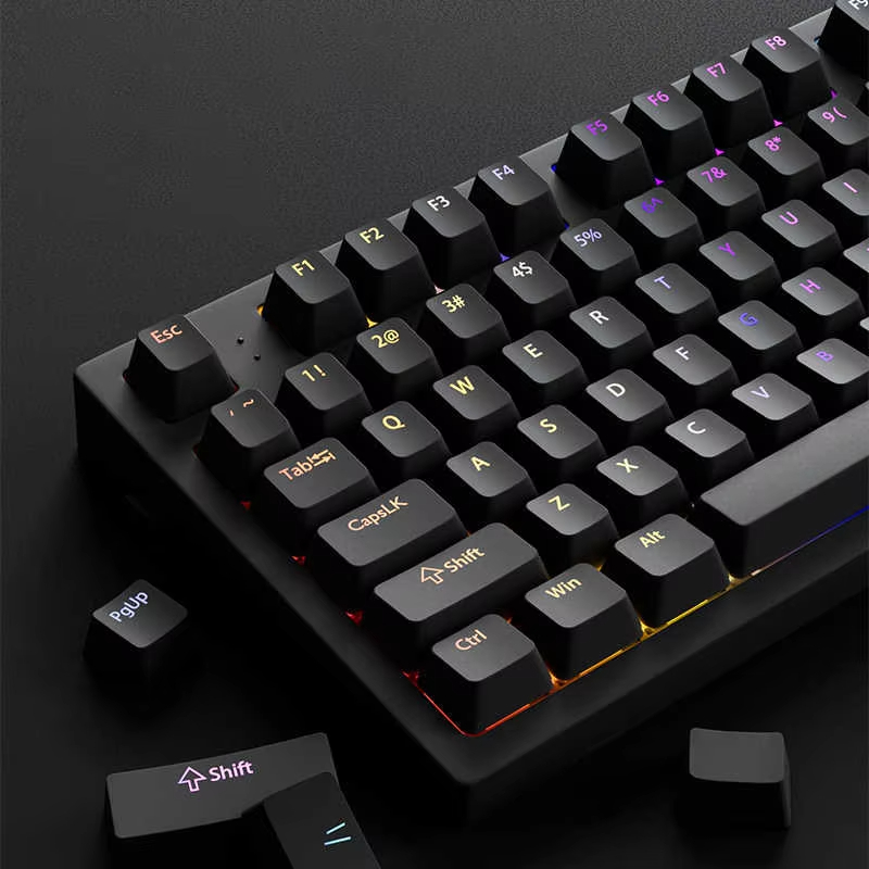 130+ Keys Black Custom Double  - Gaming Accessories Aesthetic recension och pris