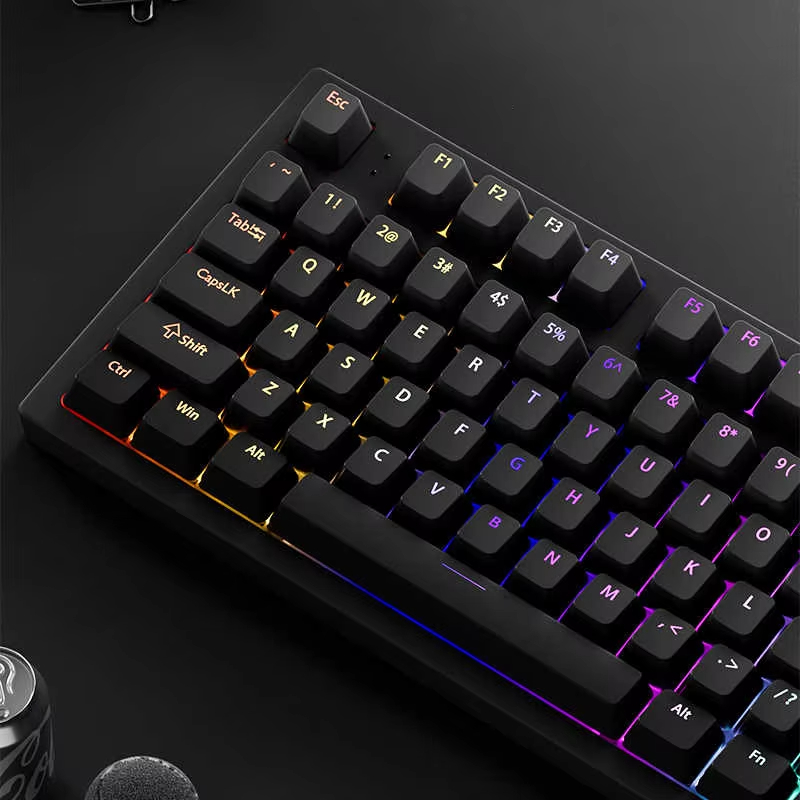 130+ Keys Black Custom Double  - Gaming Accessories Aesthetic recension och pris